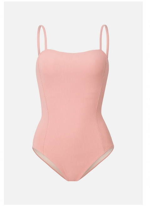 BARREL 度假女款連身泳衣 淺粉色/黑色, CORAL,085/S