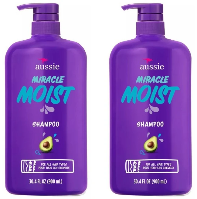 Aussie Miracle Moist Shampoo 오지 미라클 모이스트 샴푸, 2개, 900ml - 쿠팡