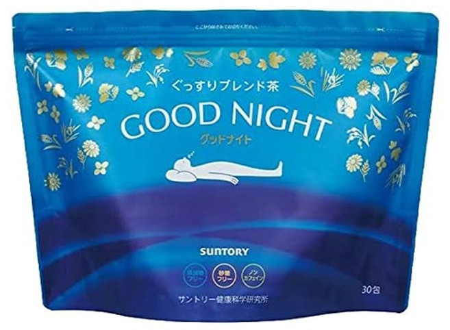 산토리 웰니스 공식 산토리 푹 블렌드 차 굿나이트 발레리안 독일 카모마일 루이보스 30포입약 30일분, 1개