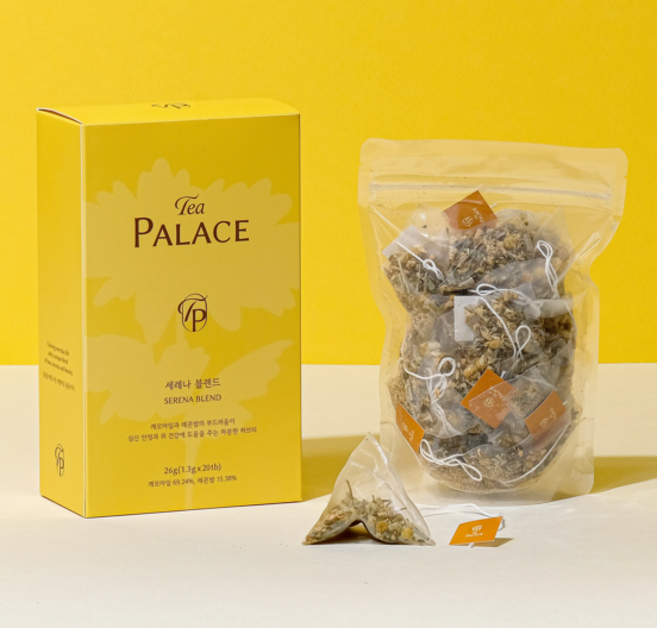 [티팰리스] 세레나 캐모마일 허브차 블렌드티 차명인이 만든 7데일리티 20티백, 1개, 20개입, 1.3g