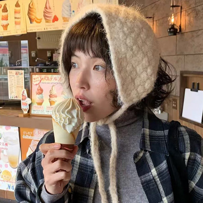 메이킹유 겨울 니트 방한 귀덮개 WA161251플라피귀도리