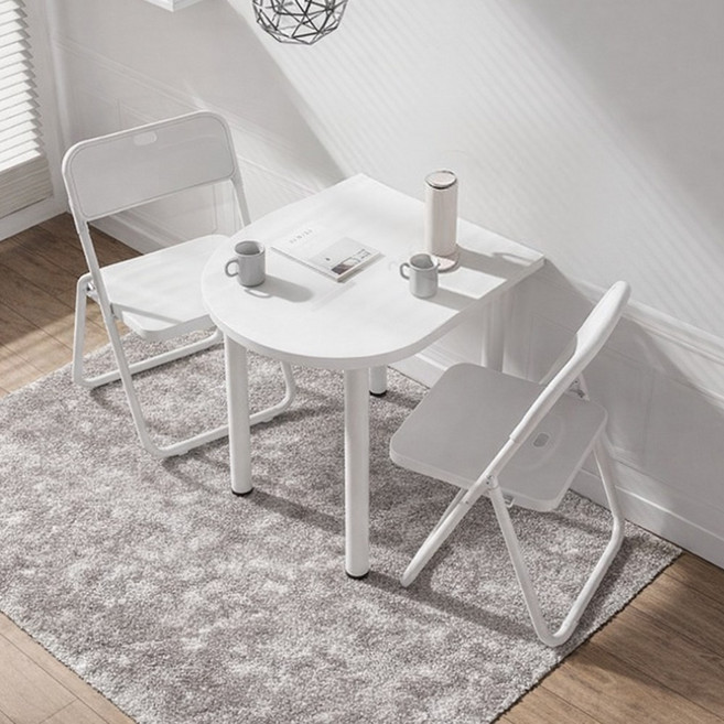 미니 식탁 테이블 보조책상, 화이트