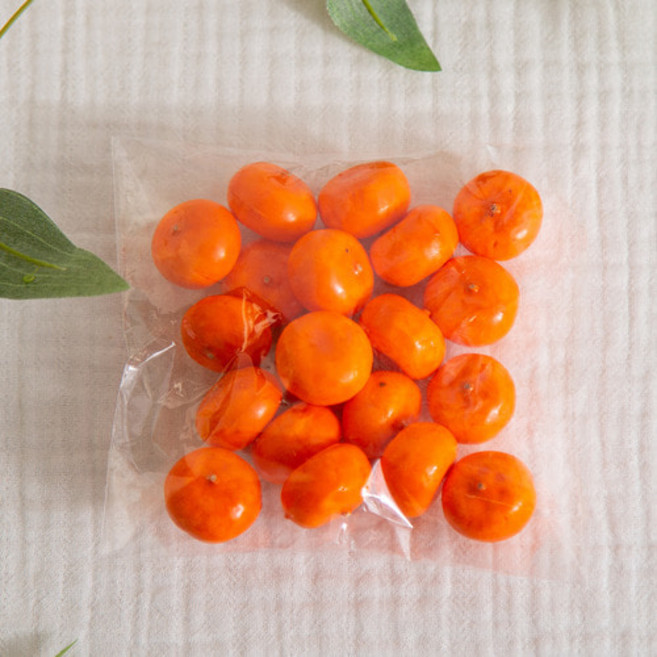 미니 귤 모형 20P (2cm) 과일 음식 모조 인조 미니감귤