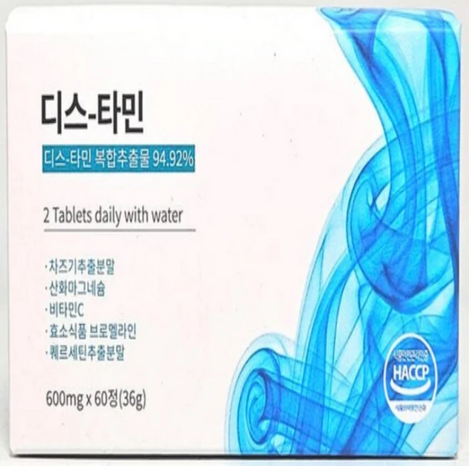 아큐랩스 디스타민 차즈기추출물, 1개, 60정 - 쿠팡