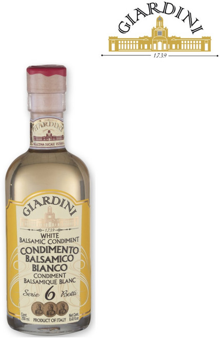레오나르디 화이트 발사믹 식초 기아르디니 6년 숙성 모데나 화이트 발사믹 콘디멘토, 1개, 250ml