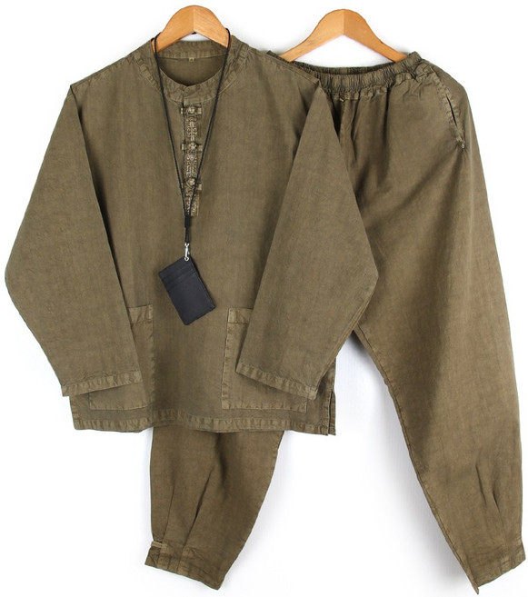 봄 가을 면100% 20수 국내제작 남자 생활한복 공용 캐주얼 개량한복 세트