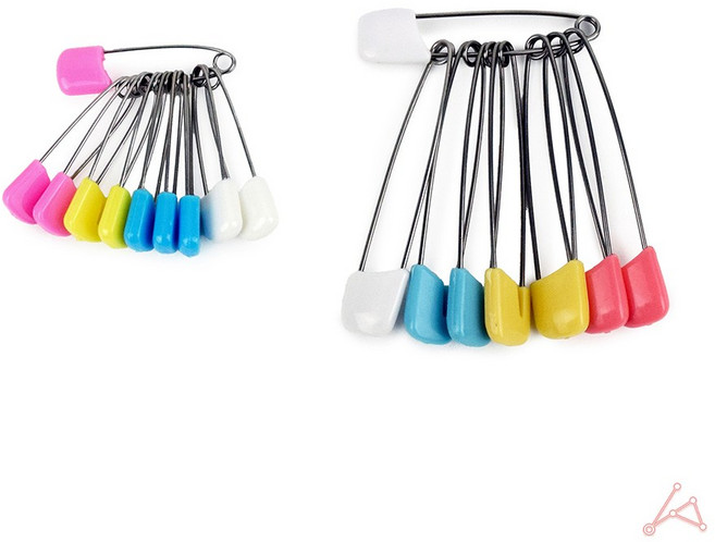 우리 [우리] 병원 가정용 이불 고정 대형 컬러 옷핀 스카프핀, 특대, 1세트