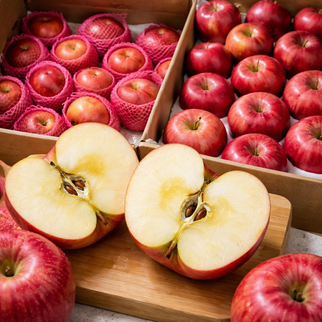 [마지막재고200박스만] 밀양 얼음고랭지 꿀당도 햇 부사 사과 5KG 대과, 1박스