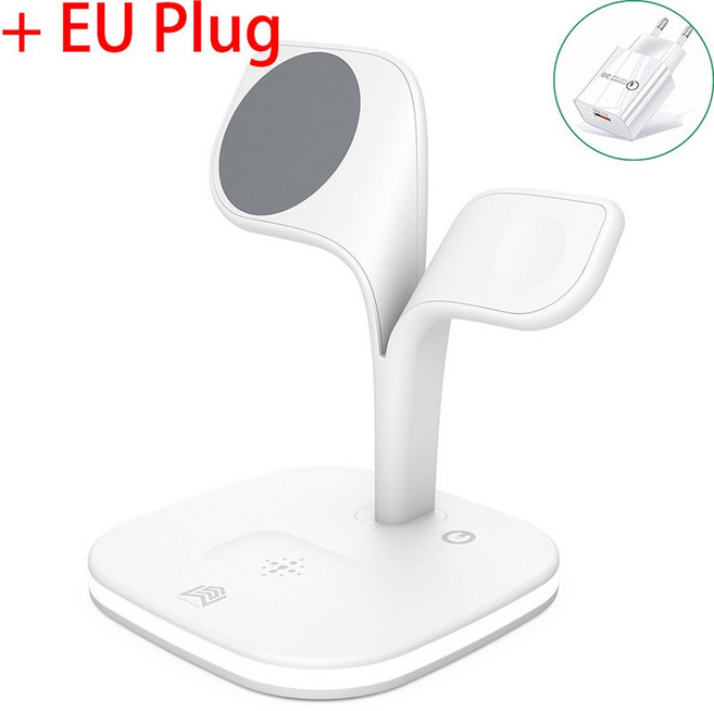 3 In 1 Wireless 12 M Max for Charger 14 13 Holder, White with EU, 1개