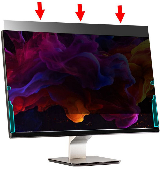 모빌앤조이 모니터 보안필름 프라이버시 사생활보호 블루라이트차단, 1개, 슬라이드형_보안_532x299mm(24인치)