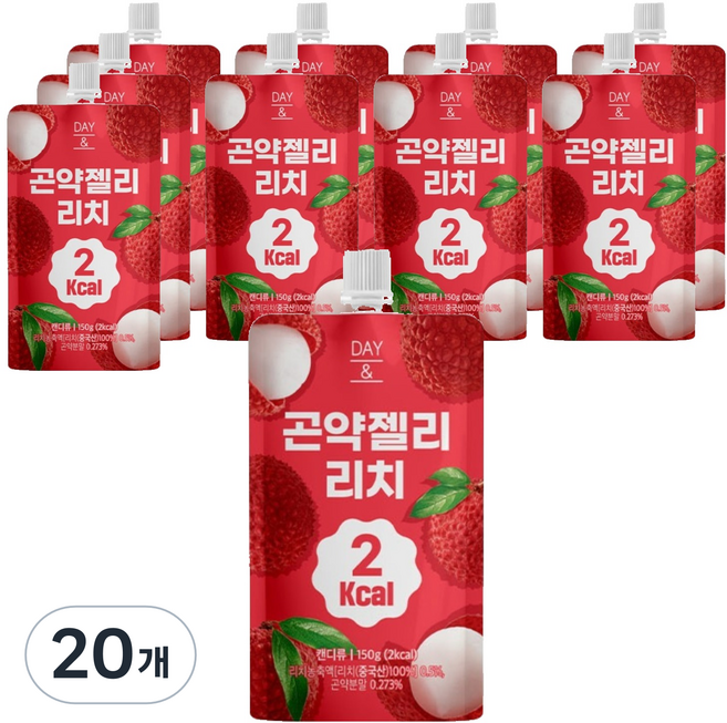 데이앤 2칼로리 곤약젤리 리치, 20개