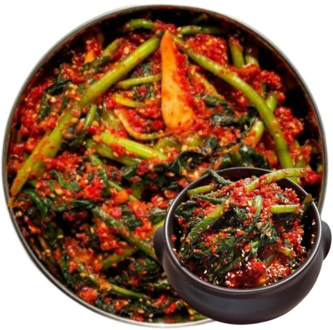 여수 돌산 삼채 열무김치 1000g 국내산 100% 국산김치, 2개, 1kg