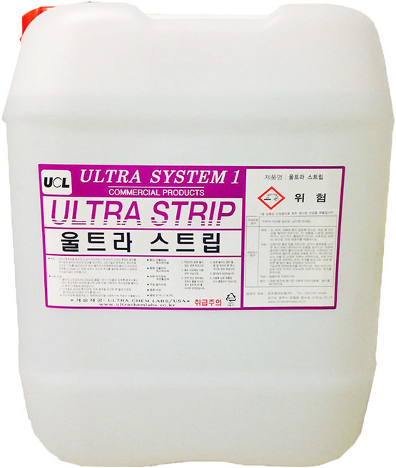 울트라스트립18.75L 왁스용해제거제 초강력왁스박리제 바닥청소전문세제, 1개, 18.75L
