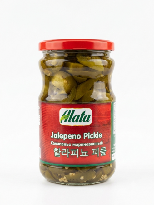 할라피뇨 슬라이스 피클 350g 튀르키예산 l Jalapeno Pickle Sliced l Jalapeno Tursu 690g, 1개