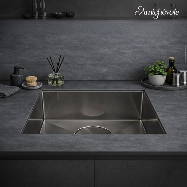 아미체볼레 사각싱크볼 스텐싱크볼 싱크대개수대 주방싱크볼 교체, 1개