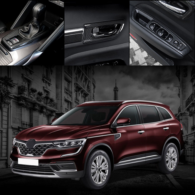 카스타 호환 더뉴 QM6 튜닝 용품 베스트 레드 카본 몰딩