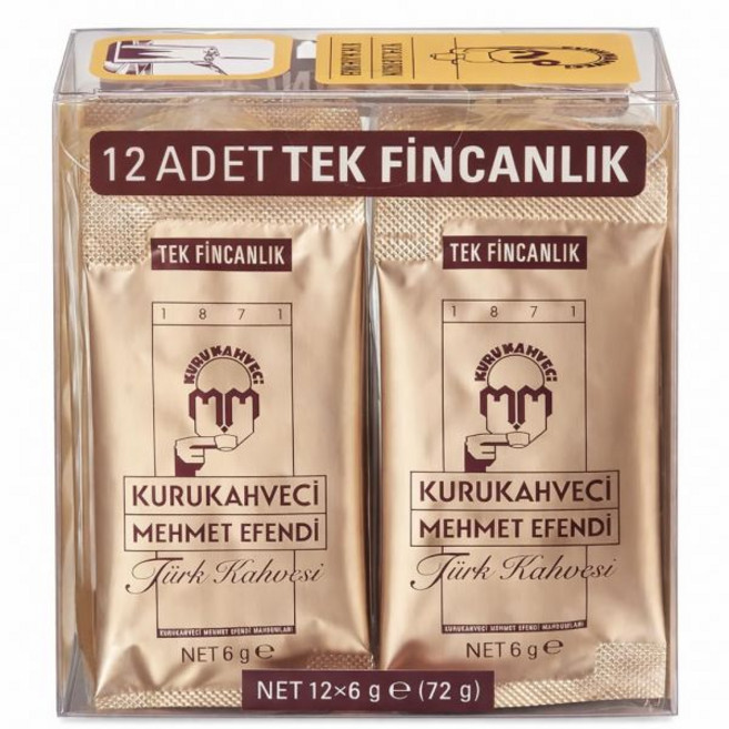 Kurukahveci Mehmet Efendi 터키 커피 쿠루카베지 메흐메트 에펜디 싱글 패키지 로스팅된 분쇄 풍부한 향기 신선함 중중에서 무거운 바디감 원조 맛 1871년부터, 쿠루카베치 메흐메트 이펜디 터키 커피 싱글 패키지 로스, 1개, 72g