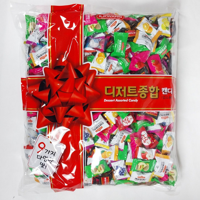 일광제과 디저트종합캔디 2kg x 2봉 업소용 대용량, 2개