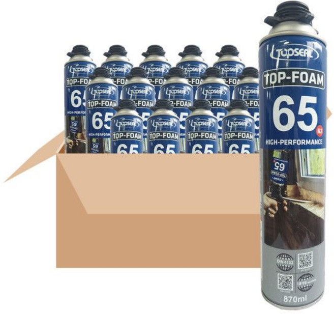 TOPSEAL 탑씰 탑폼 방화용우레탄폼 65 B2 870ml 1박스(15개)