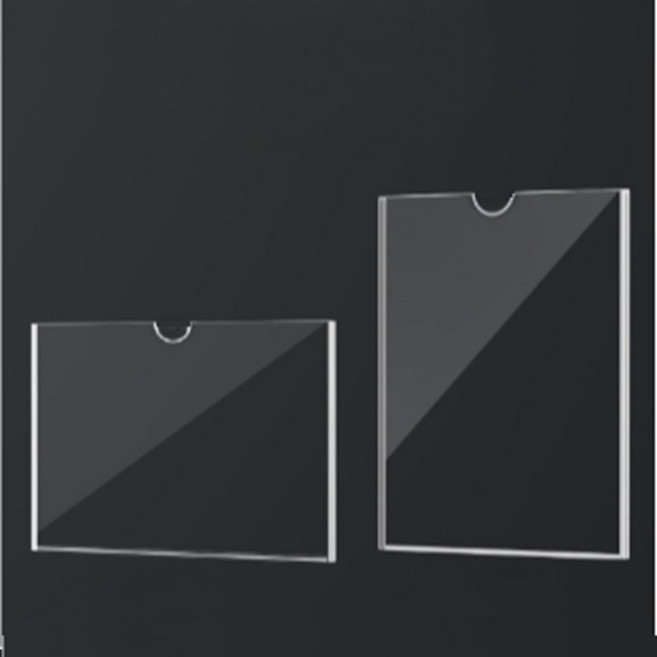 A4 부착용 꽂이판 투명 아크릴 알림판 월프레임 단면 dod*9053xn, 가로