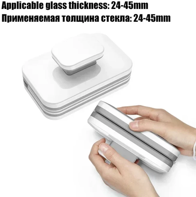외부창문청소 밀대 베란다 아파트 마그네틱 창문 클리너 브러시 3-45mm 양면 와이퍼 유리 외부 세척 가정용 청소 도구, Glass 24-45mm, 5. Glass 24-45mm