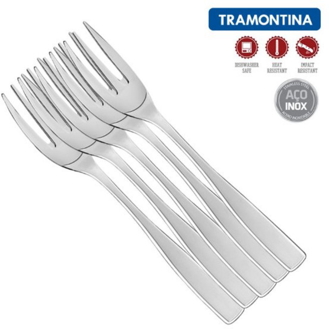 트라몬티나 마르셀라 케이크포크 5개입 고급디자인 양식기 커트러리 무광코팅, 무광, 5개