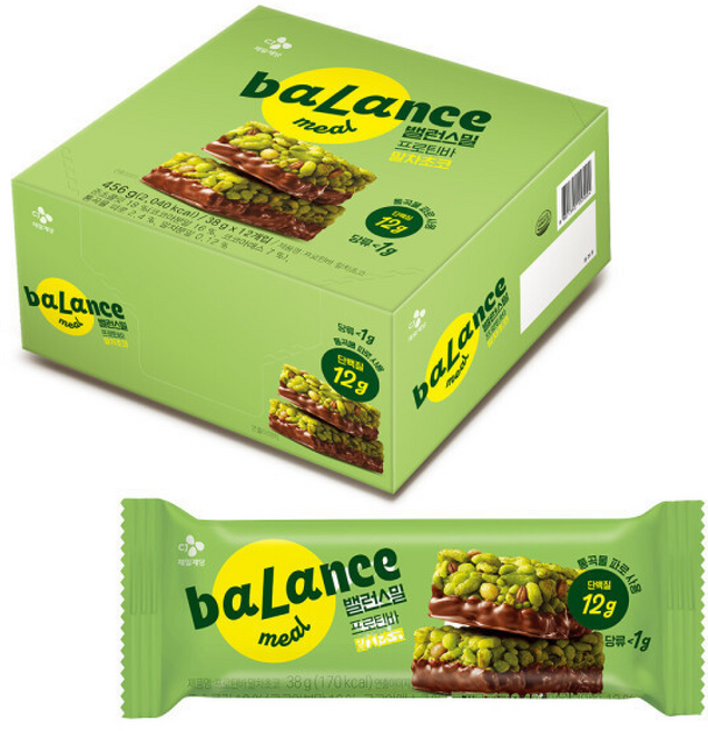 CJ 밸런스밀 프로틴바 말차초코 (들), 38g, 1개