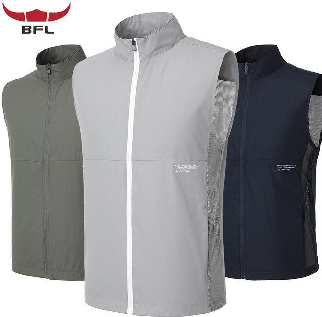 샤인힐즈 봄여름 버팔로 BFL 우븐 통풍 메쉬 아웃도어 조끼 BFV7304