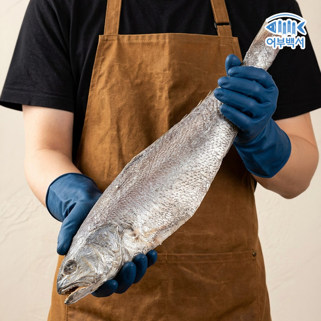 어부백서 국내산 자연산 손질 통민어 한마리 보양식 탕 조림 구이 제수용, 1개, 1kg