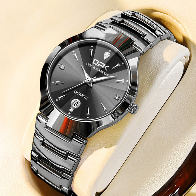 OPK 남자손목시계 정품 쿼츠 럭셔리 명품 워터프루프 야광 메탈시계