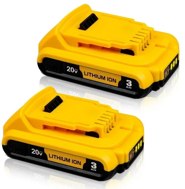 DCB203 교체 리튬 DCB204 20V DCB206 최대 공구 이온 DeWalt용 이온 DCB205 리튬 DCB200 3Ah 배터리 배터리 20V 18V 전, 1개, 2)1PACK 3Ah