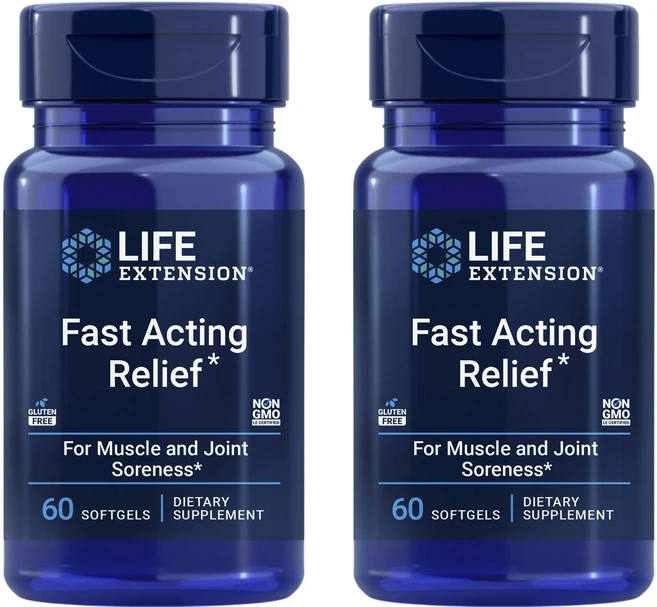 라이프익스텐션 패스트 액팅 릴리프 소프트젤, 60정, 2개 - 쿠팡