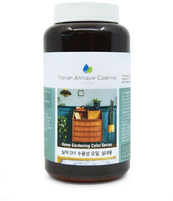 실카 DIY 수용성 오일 (750ml) 실내용 원목가구 마루 계단, 오렌지 스쿼시, 무광, 1개