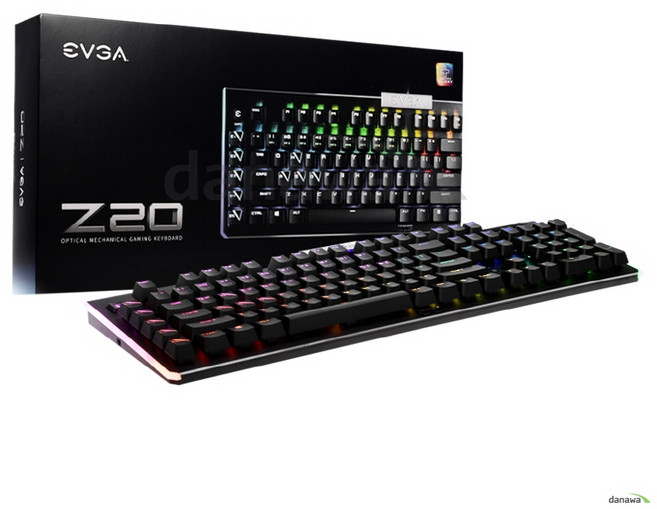 이엠텍 EVGA Z20 RGB 광축 게이밍 기계식 키보드 한글 (리니어)