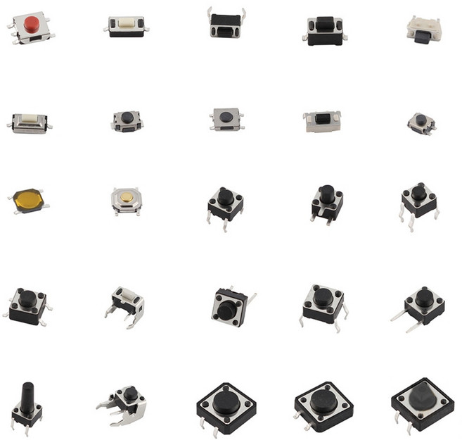 25 유형 x 5pcs 125pcs 마이크로 스위치 푸시 푸시 버튼 구색 세트 터치 SW 용 DIY, 1세트, 1개, 1개, 1개, 1, 기타, 기타  터치 스위치