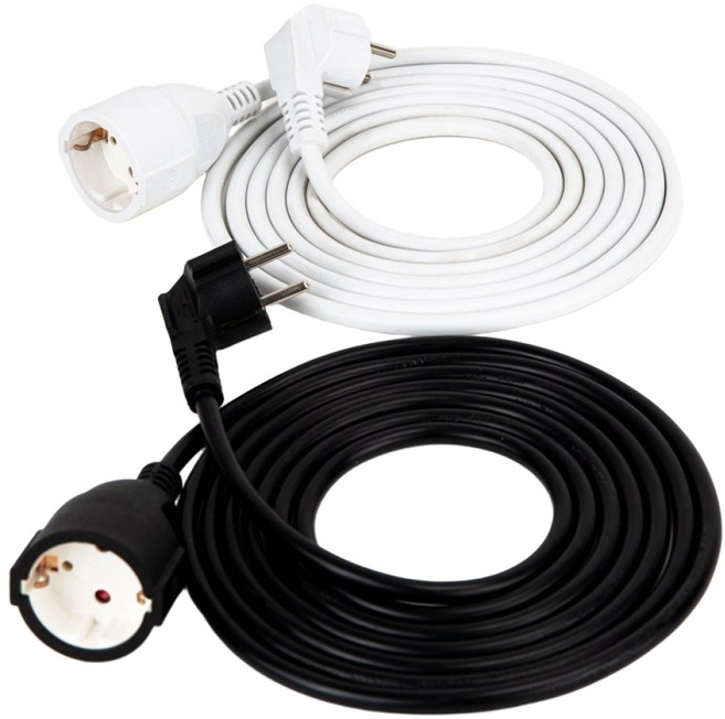 [파워존] 1구 연장선 유커먼 전기연장선 3M 블랙, 1개