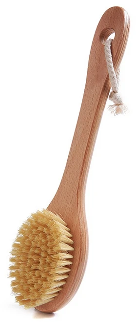 원목색 롱 느티나무 샤워 브러쉬 딥 클린 브러쉬, 목재 색상, 35.5*8.5*4.5CM, 1개, 1개입 - 쿠팡
