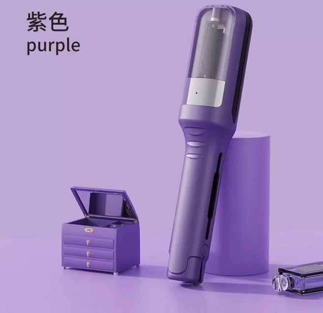 손상모 트리머 전기 상한머리 컷팅기 머리카락 손상 컷팅, 1개, E. 제비꽃 보조 헤어핀