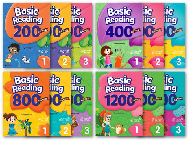 베이직 리딩 Basic Reading Key Words 200 400 800 1200 단계 선택 + 사은품 증정, 베이직 리딩 1200, 레벨 1