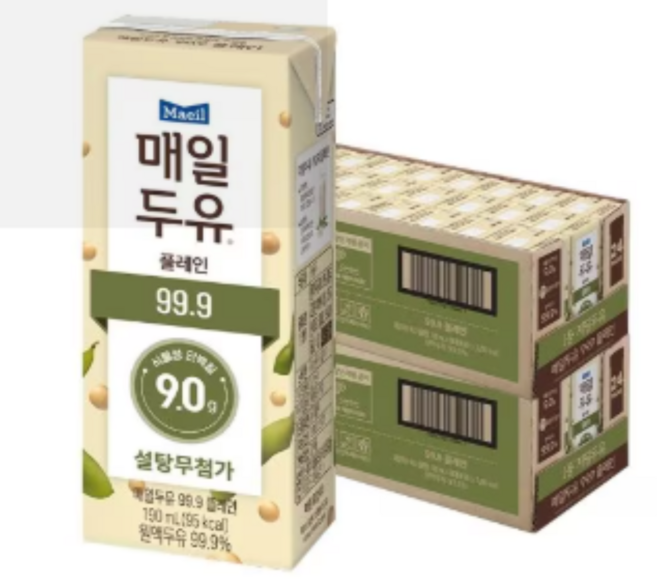 매일두유 99.9 플레인, 190ml, 48개
