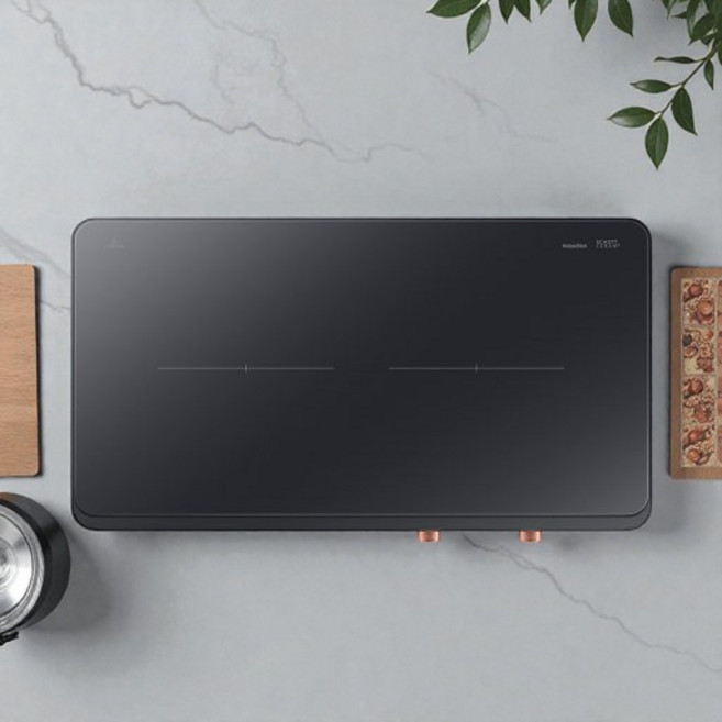 삼성전자 더 플레이트 인덕션 2구 자가설치 블랙, NZ62DG300CFK/정품인증, 프리스탠딩