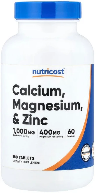 Nutricost 칼슘 마그네슘 & 아연 180정 NCS-67892, 1 - 쿠팡