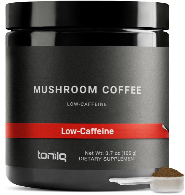 토니iq 초고농축 버섯 커피 3 500mg 10대 1 추출물 - 콜롬비아산 원두 노루궁뎅이버섯과 동충하초가 함유된 10가지 블렌드 분말 대체, 105g