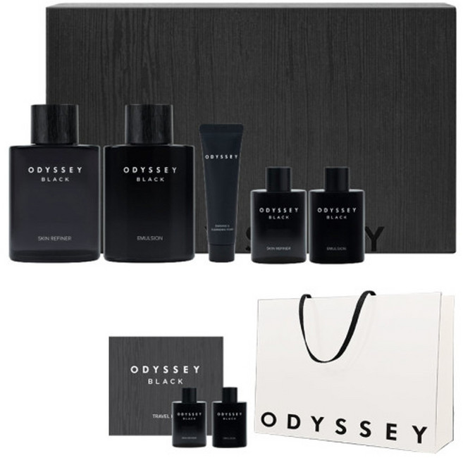 오딧세이 모든피부 남성 로션 스킨 블랙 스페셜 2종 세트, 1세트