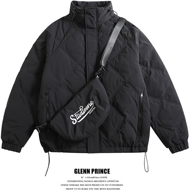 공용 겨울 화이트 덕다운 재킷 남녀공용 가볍고 따뜻한 패딩 캐주얼 아우터웨어 패션