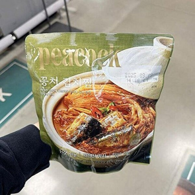 (매장정품) 피코크 [셀러허브 식품]피코크 꽁치 김치찜 450g 아이스박스포장 403699 232516, 1