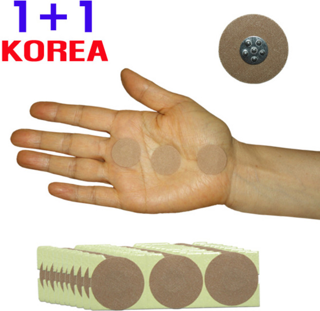 압봉 1+1 테이프 귀이침 붙이는침 스티커침 지압침, 압봉(1호은색 + 1호은색), 1개