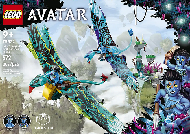 레고 아바타 75572 아바타 제이크와 네이티리의 최초 밴시 비행, 혼합색상, 1개