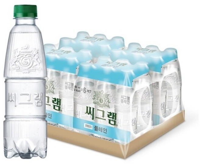 씨그램 플레인 라벨프리 무라벨, 1개, 350ml