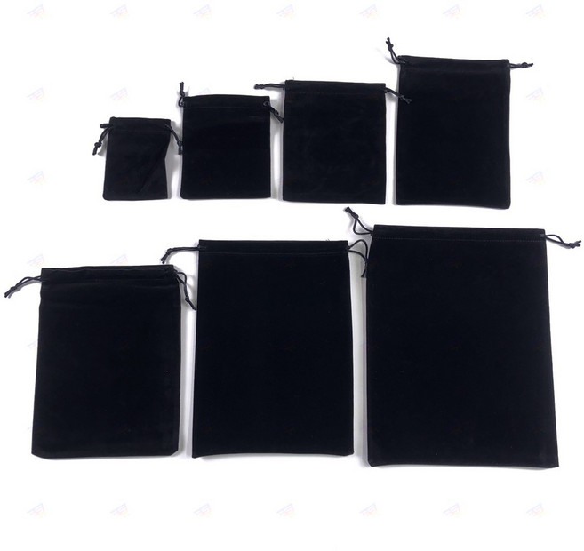 15x20cm 블랙 벨벳 포장주머니 선물보자기 GS0400100E